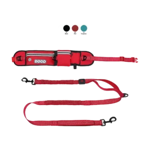 Cinturon Correa Perro Trote Reflectante Jogging DCJB018